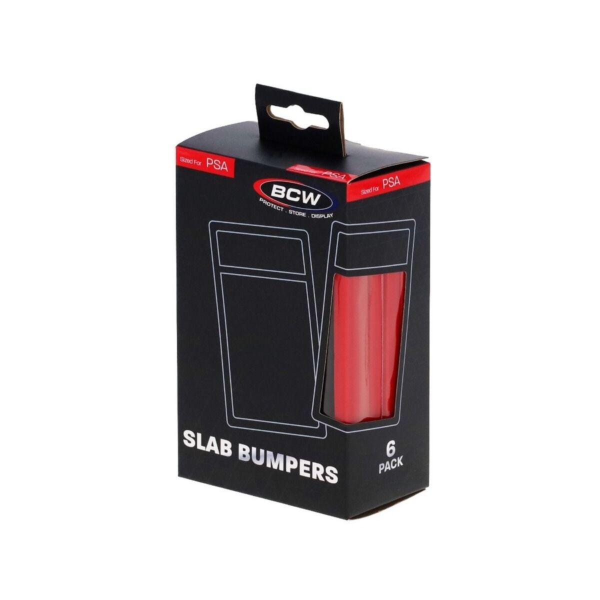 BCW - SLAB BUMPERS TO FIT PSA GRADED CARDS - RED - PACK OF 6