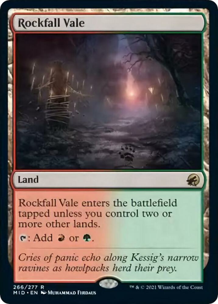 Rockfall Vale 266 (Innistrad: Midnight Hunt) 