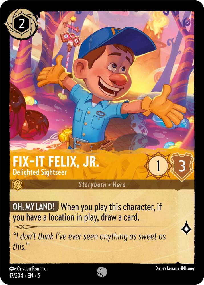 Fix-It Felix, Jr. Delighted Sightseer 17/204 (Shimmering Skies) 