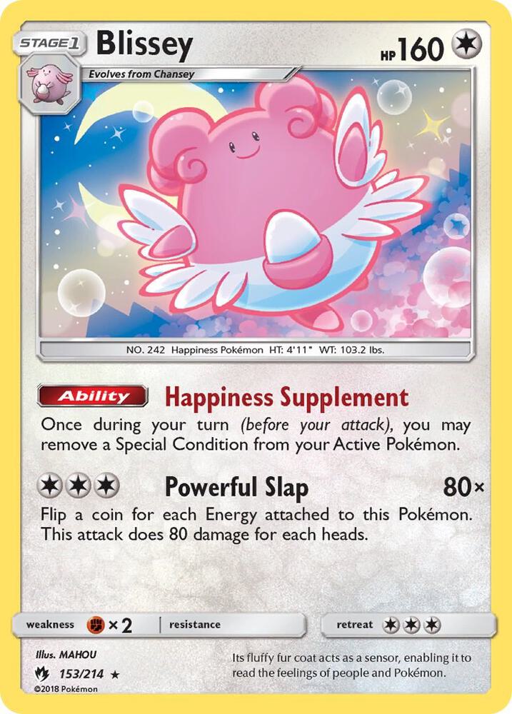 Blissey 153/214 (SM - Lost Thunder)  - Holofoil