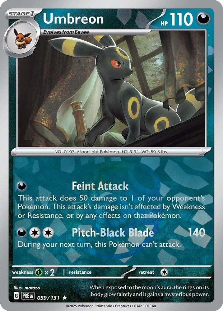 Umbreon 059/131 (SV: Prismatic Evolutions)  - Master Ball Holofoil