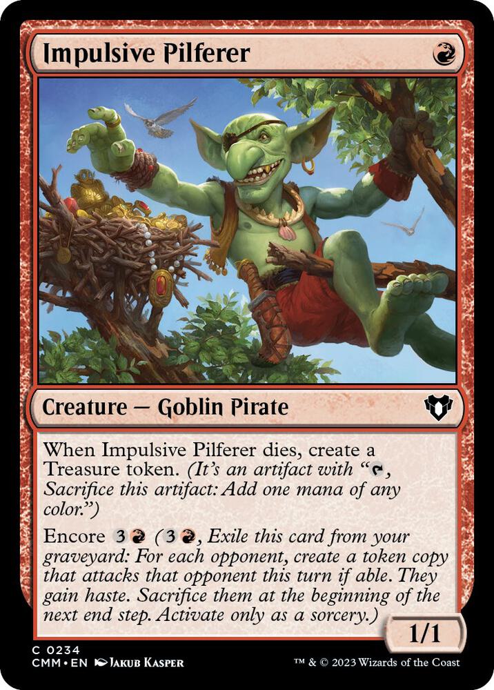Impulsive Pilferer 234/451 (Commander Masters)  - Foil