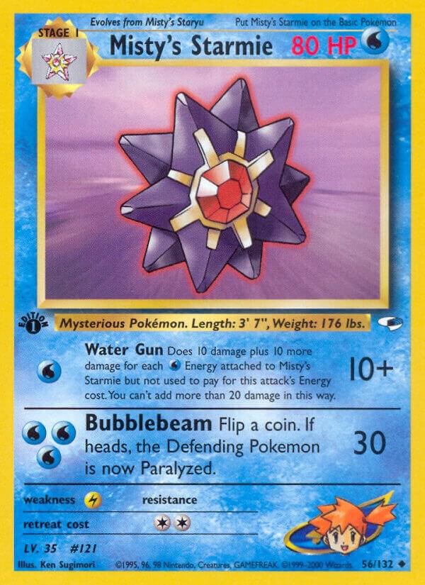 Misty's Starmie 056/132 (Gym Heroes)  - 1st Edition