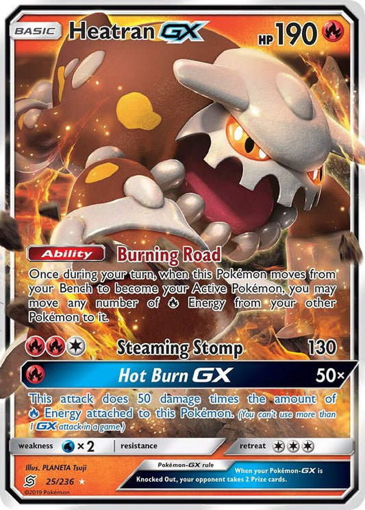 Heatran GX 25/236 (SM - Unified Minds)  - Holofoil