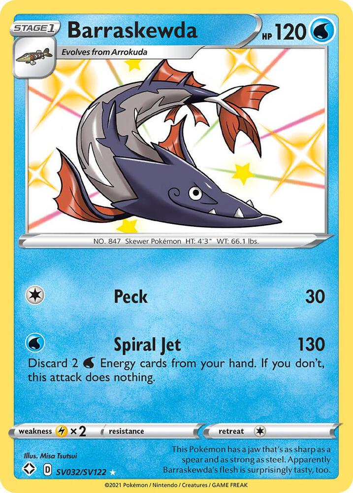 Barraskewda SV032/SV122 (Shining Fates: Shiny Vault)  - Holofoil