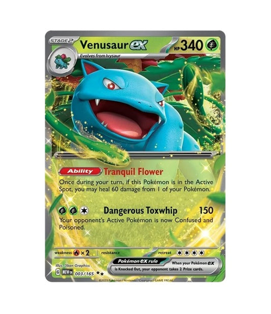 SV 151 Venasaur EX 003/165 Holo Ultra Rare Pokemon Card NEAR MINT TCG