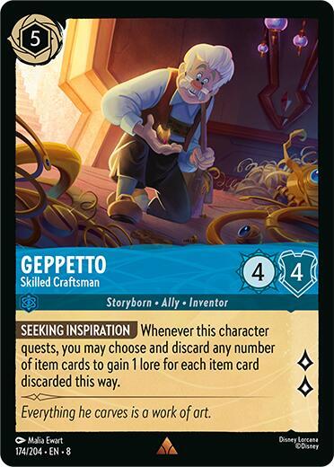 Geppetto, Skilled Craftsman 174/204 (Reign of Jafar) 