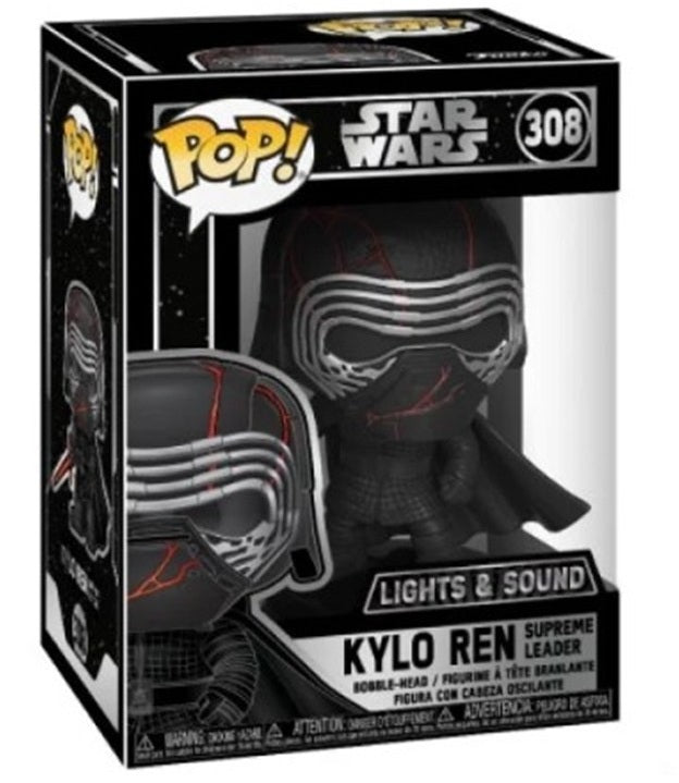 Kylo Ren Supreme Leader #308 Star Wars Electronic Light & Sounds Bobble-Head Pop Vinyl Figure Funko
