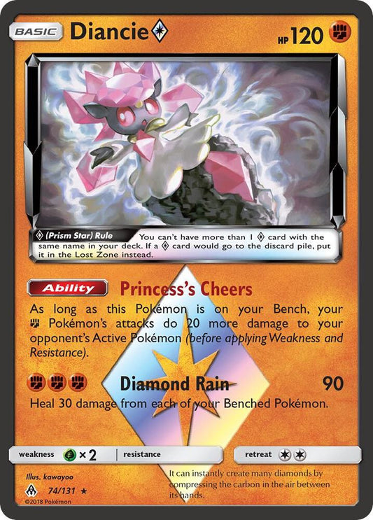 Diancie Prism Star 74/131 (SM - Forbidden Light)  - Holofoil