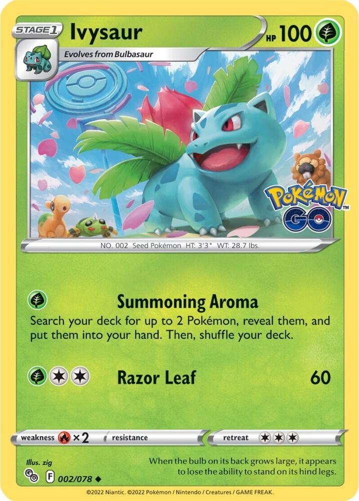 Ivysaur 002/078 (Pokemon GO) 