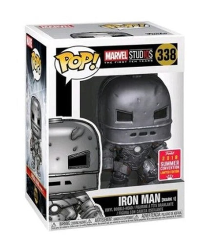 Iron Man #338 Marvel Studios The First Ten Years - 2018 Summer Convention Limited Edition Bobble Head Pop Vinyl Figure Funko