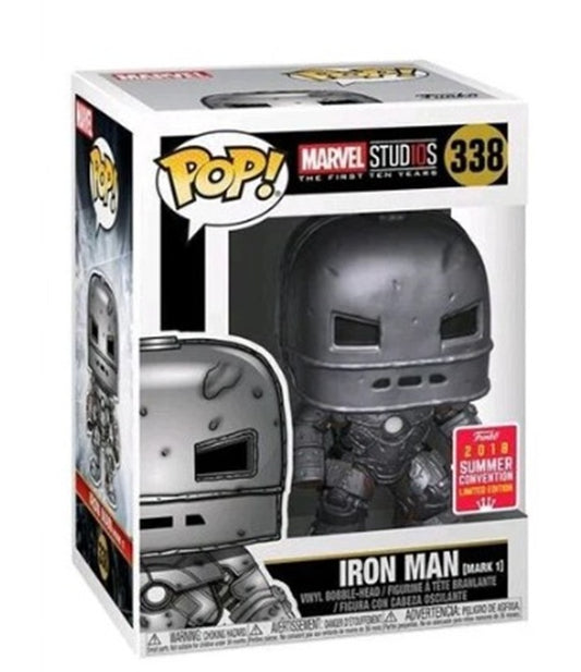 Iron Man #338 Marvel Studios The First Ten Years - 2018 Summer Convention Limited Edition Bobble Head Pop Vinyl Figure Funko