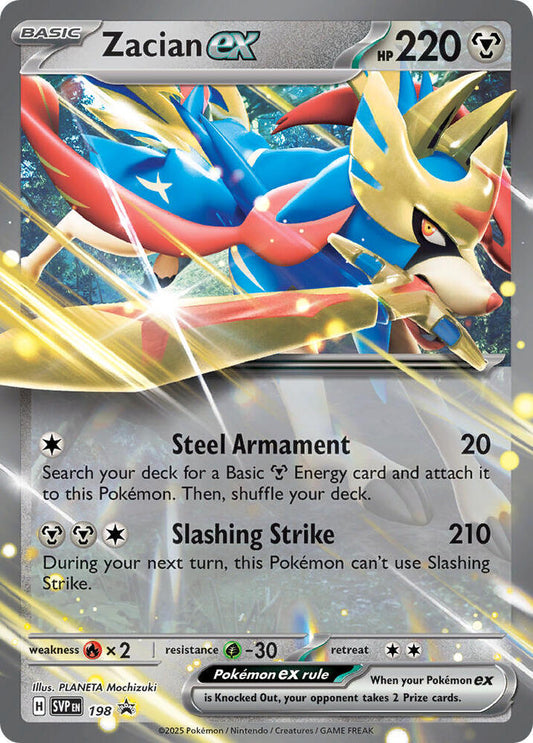 Zacian ex 198 (SV: Scarlet & Violet Promo Cards)  - Holofoil