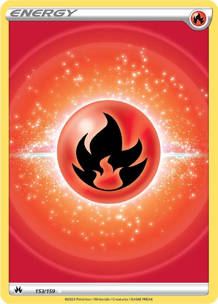 Fire Energy Texture Full Art 153/159 (SWSH: Crown Zenith)  - Holofoil