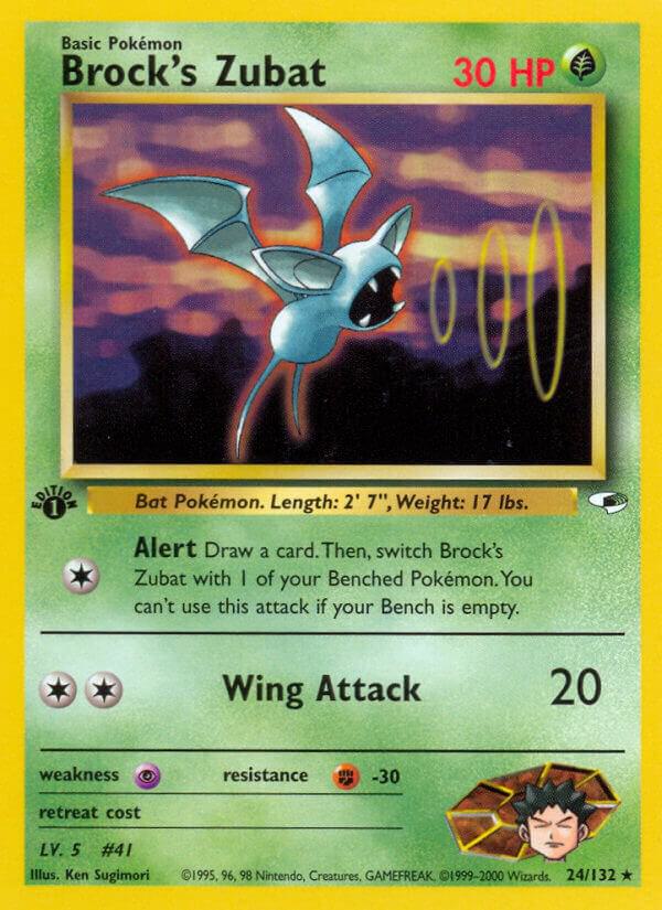 Brock's Zubat 024/132 (Gym Heroes)  - 1st Edition