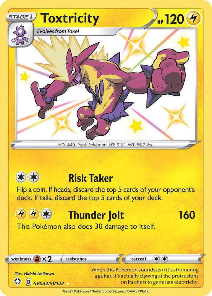 Toxtricity SV042/SV122 (Shining Fates: Shiny Vault)  - Holofoil