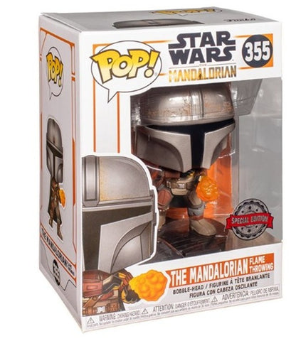 The Mandalorian Flame Throwing #355  Star Wars Special Edition Exclusive Bobble-Head Pop Vinyl Figure Funko