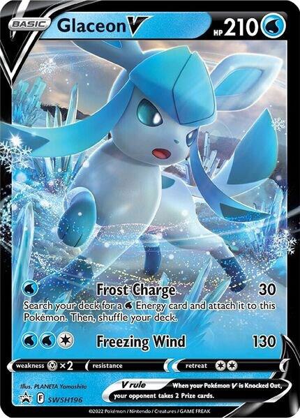 Glaceon V SWSH196 (SWSH: Sword & Shield Promo Cards)  - Holofoil