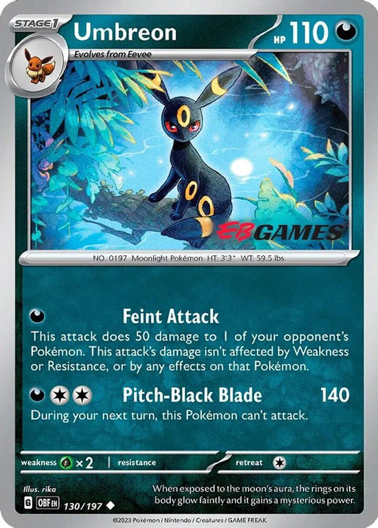 Umbreon EB Games Exclusive 130/197 (Miscellaneous Cards & Products)  - Reverse Holofoil