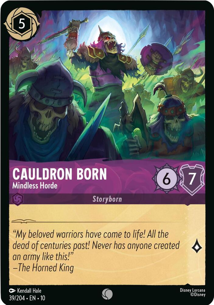 Cauldron Born, Mindless Horde 39/204 (Whispers in the Well)  - Cold Foil