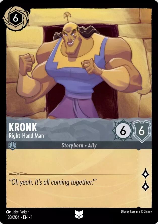 Kronk, Right Hand Man 183/204 (The First Chapter)  - Cold Foil