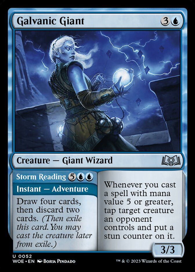 Galvanic Giant // Storm Reading 52 (Wilds of Eldraine)  - Foil