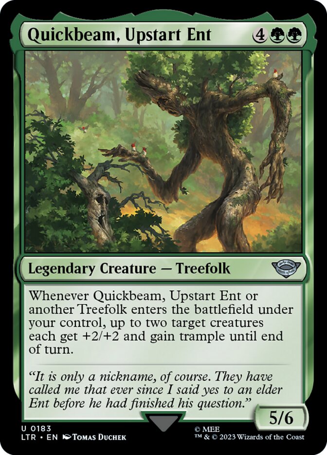 Quickbeam, Upstart Ent 183/281 (Universes Beyond: The Lord of the Rings: Tales of Middle-earth) 