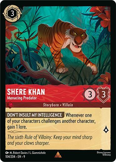 Shere Khan, Menacing Predator 104/204 (Fabled) 