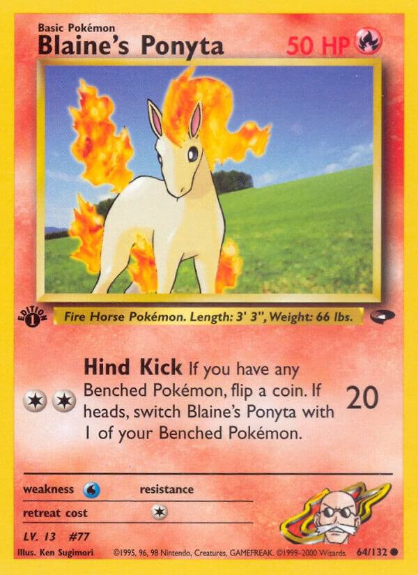 Blaine's Ponyta 064/132 (Gym Challenge)  - 1st Edition