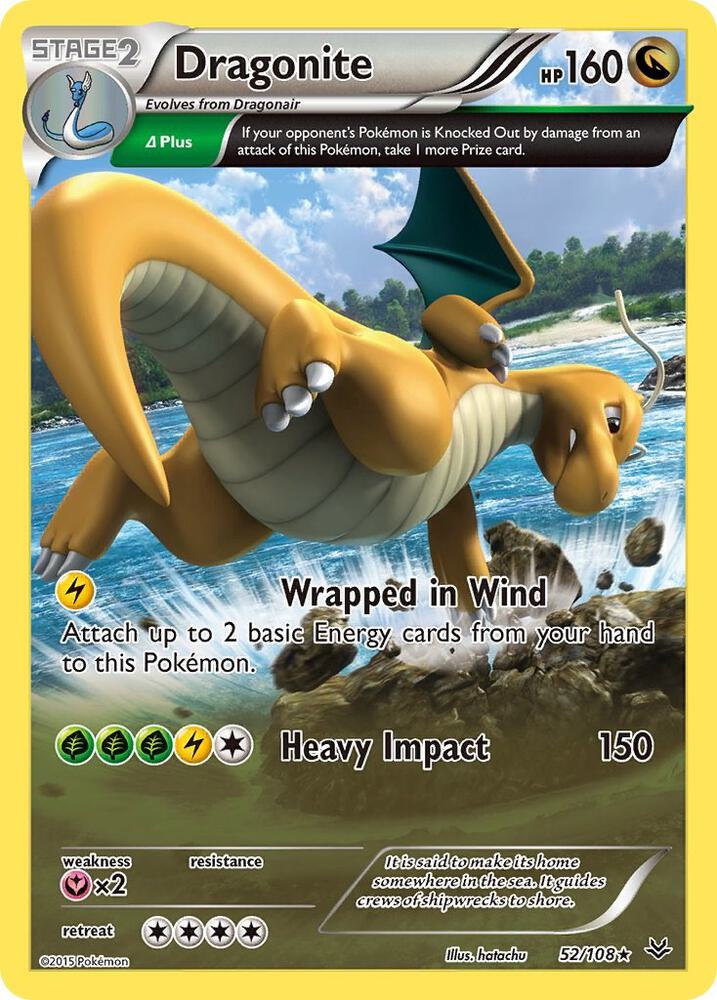 Dragonite 52/108 (XY - Roaring Skies)  - Reverse Holofoil