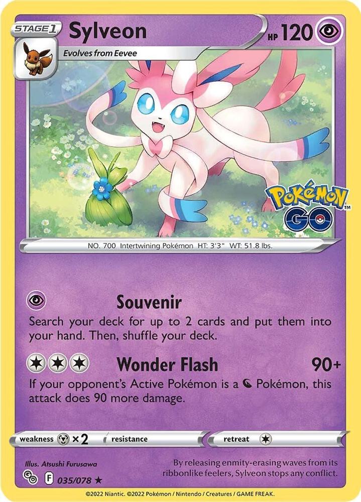 Sylveon 035/078 (Pokemon GO)  - Holofoil