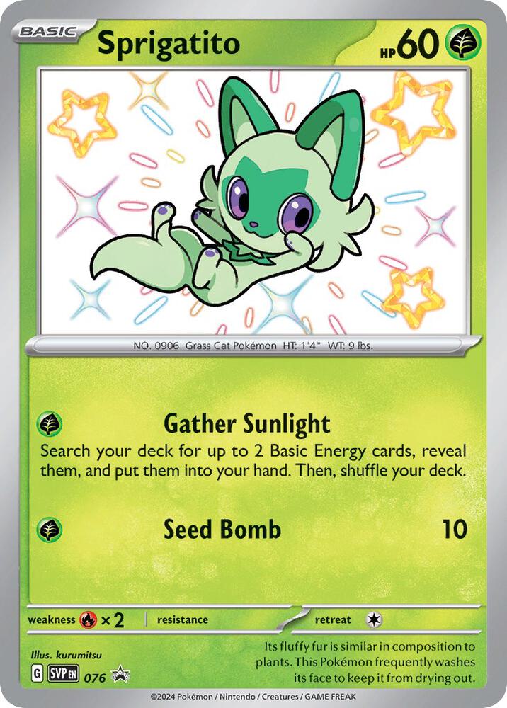 Sprigatito 076 (SV: Scarlet & Violet Promo Cards)  - Holofoil