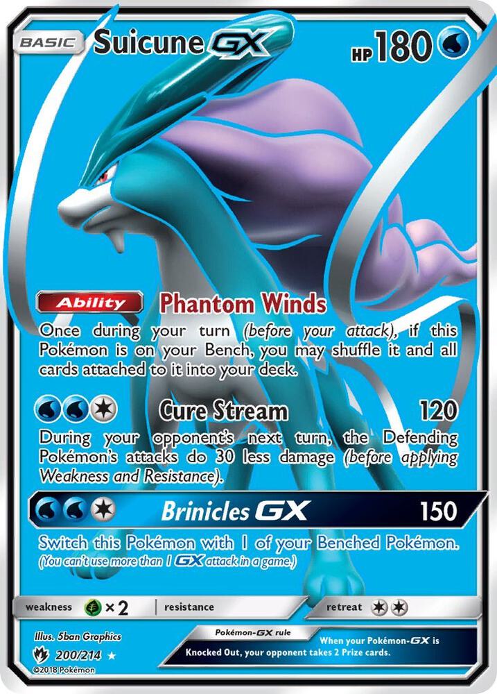 Suicune GX 200/214 (SM - Lost Thunder)  - Holofoil
