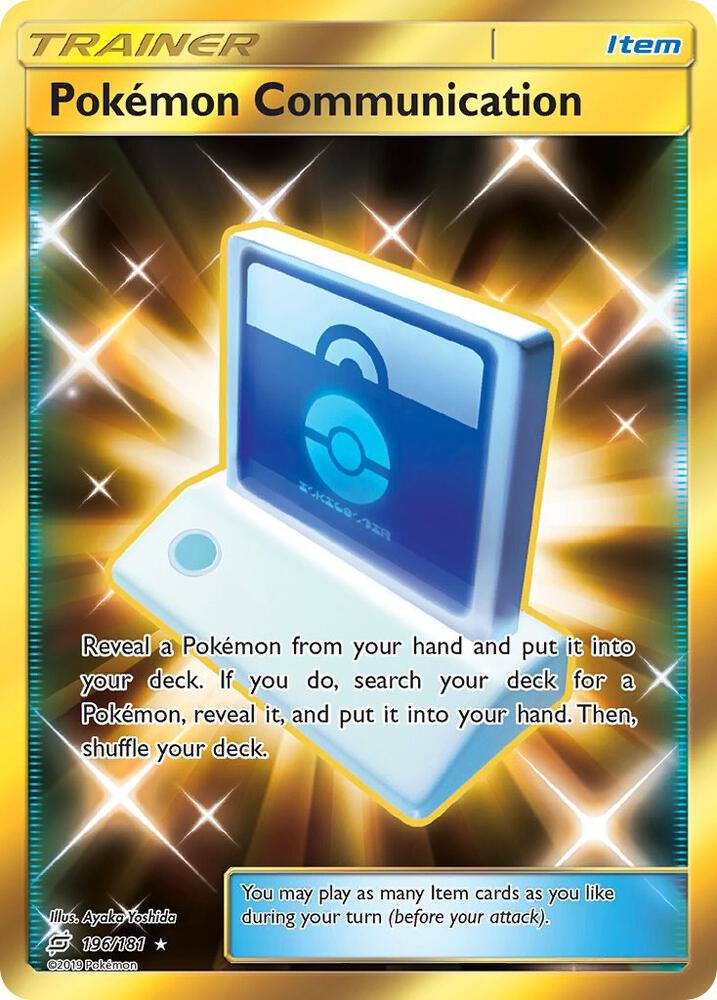 Pokemon Communication 196/181 (SM - Team Up)  - Holofoil