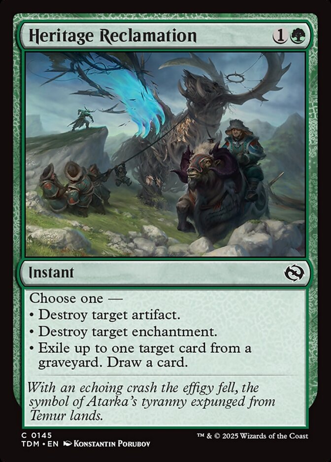Heritage Reclamation 145 (Tarkir: Dragonstorm) 