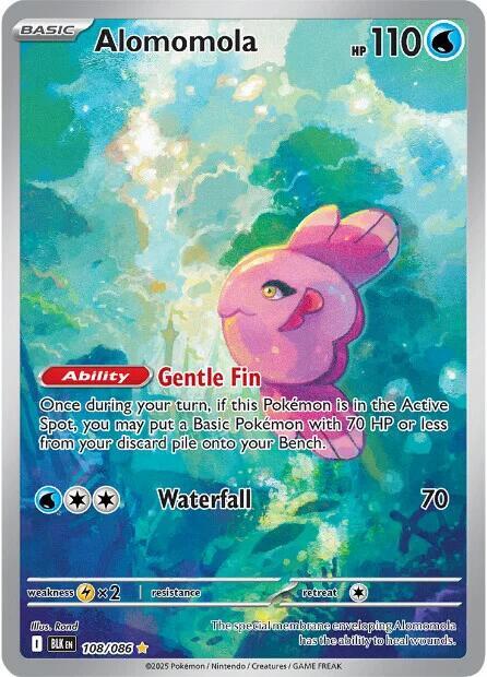 Alomomola 108/086 (SV: Black Bolt)  - Holofoil