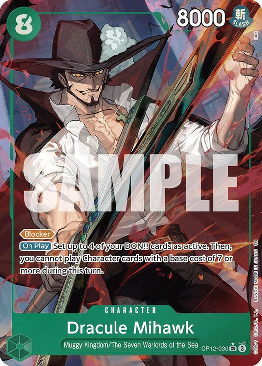 Dracule Mihawk OP12-030 (Legacy of the Master)  - Alternate Art Foil