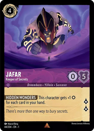 44/204 Jafar - Keeper of Secrets - Disney Lorcana First Chapter