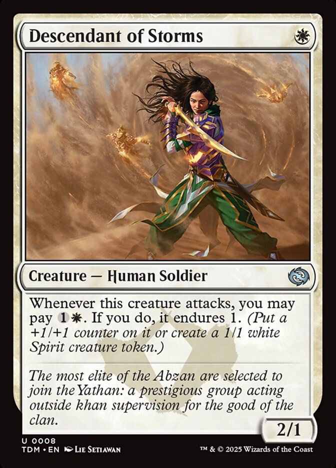 Descendant of Storms 8 (Tarkir: Dragonstorm)  - Foil