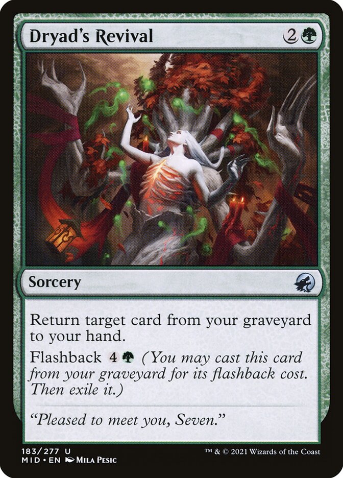 Dryad's Revival 183 (Innistrad: Midnight Hunt) 