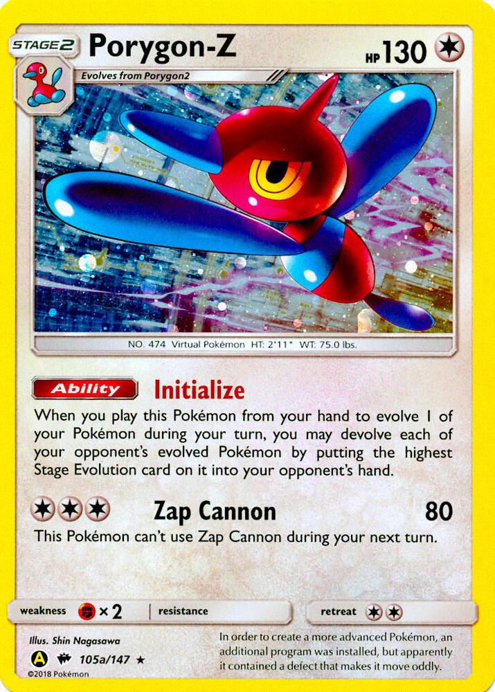 Porygon-Z 105a/147 (Alternate Art Promos)  - Holofoil
