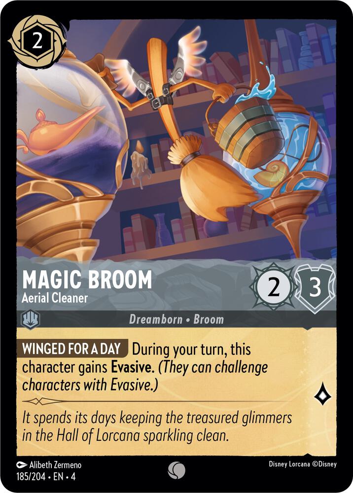 Magic Broom, Aerial Cleaner 185/204 (Ursula's Return) 