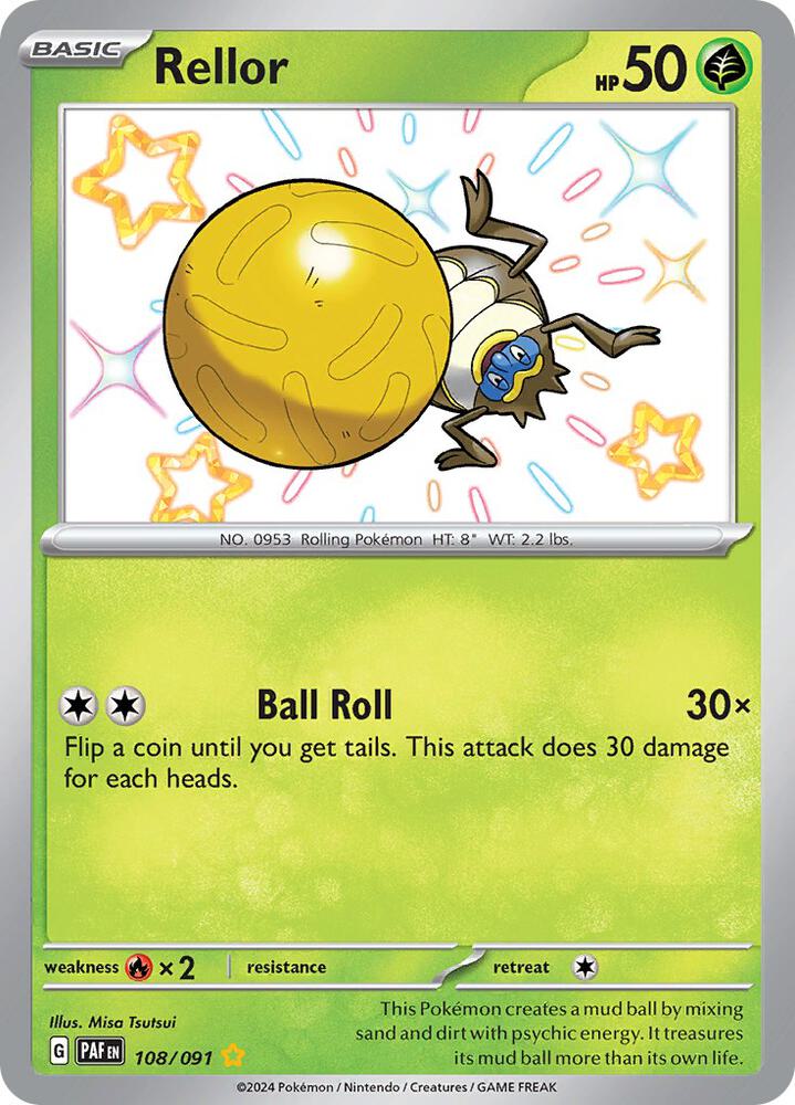 Rellor 108/091 (SV: Paldean Fates)  - Holofoil