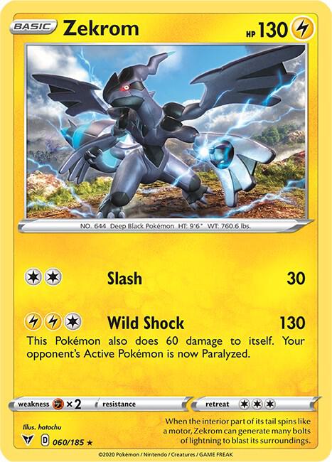 Zekrom 060/185 (SWSH04: Vivid Voltage)  - Holofoil