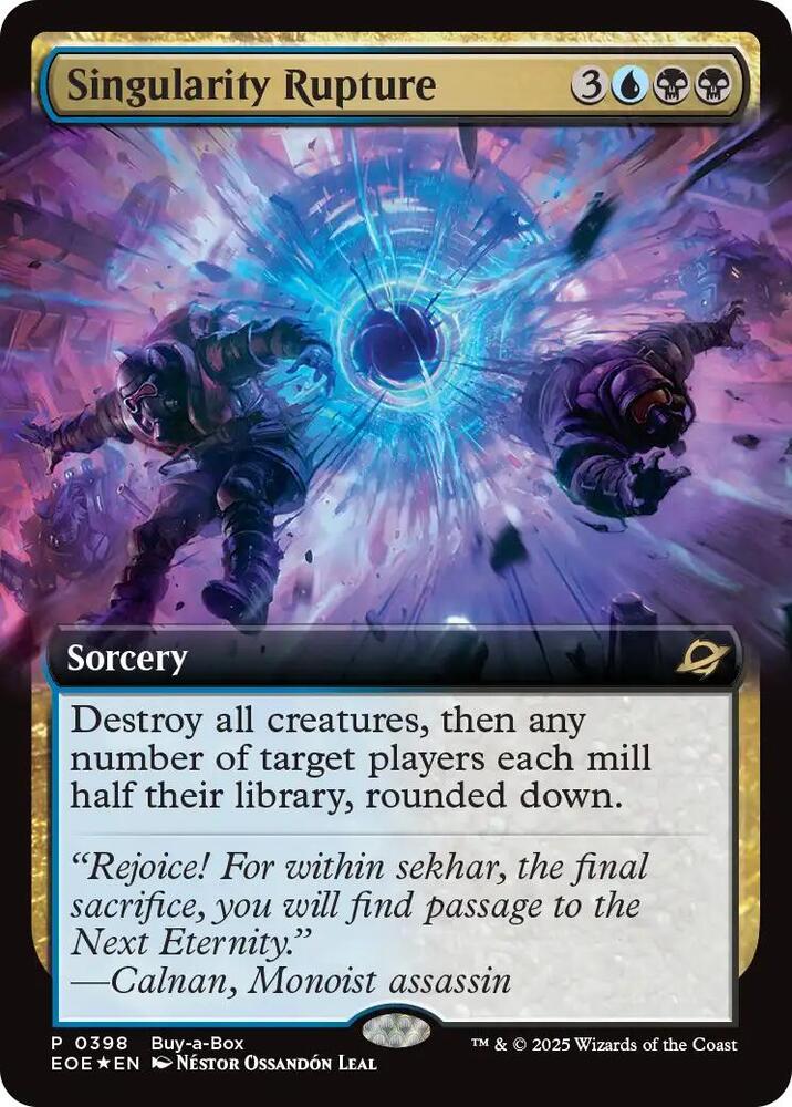 Singularity Rupture Extended Art 398/276 (Buy-A-Box Promos)  - Foil