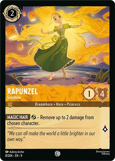 Rapunzel, Sunshine 8/204 (Fabled)  - Cold Foil