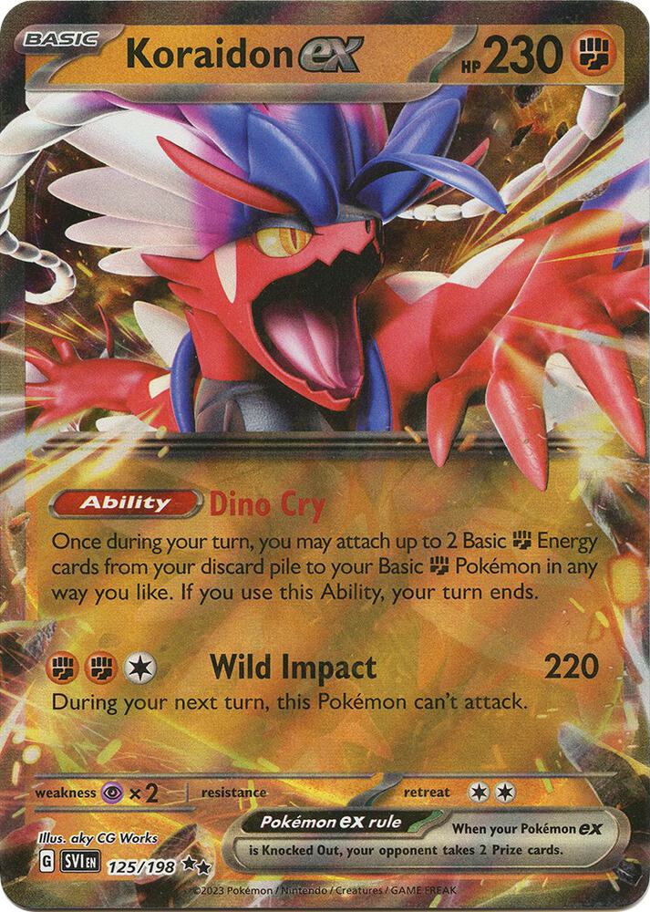 Koraidon ex 125/198 (SV01: Scarlet & Violet Base Set)  - Holofoil