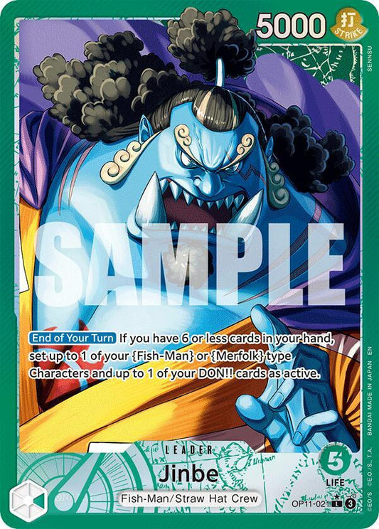 Jinbe OP11-021 (A Fist of Divine Speed)  - Alternate Art Foil