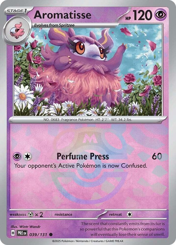 Aromatisse 039/131 (SV: Prismatic Evolutions)  - Master Ball Holofoil