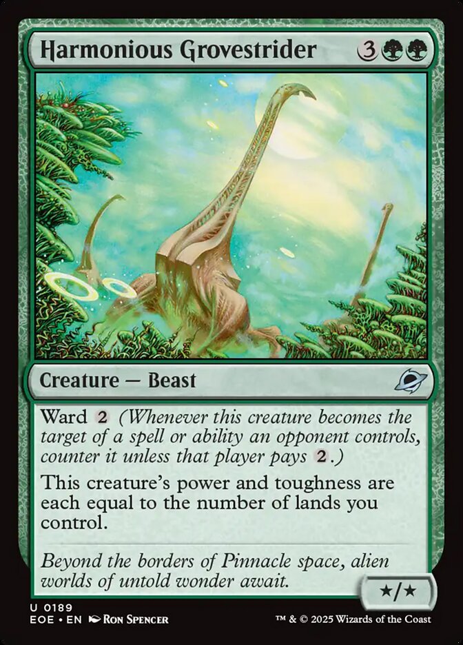 Harmonious Grovestrider 189/276 (Edge of Eternities)  - Foil